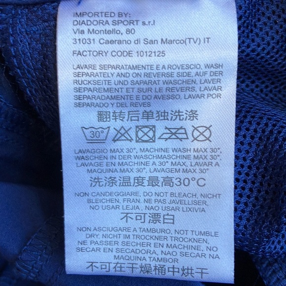 NWT Diadora tennis workout pants, zipper pockets, drawstring, key pouch - Picture 9 of 10